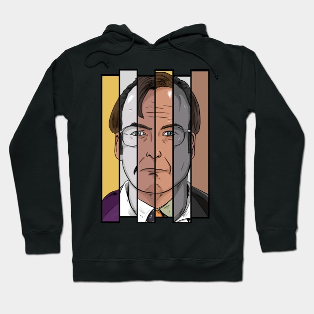 Saul Goodman, Jimmy McGill and Gene Takovic Hoodie by Black Snow Comics